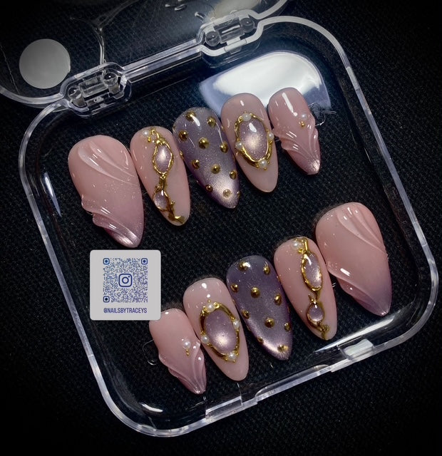 3D CATEYES  PRESS ON NAILS