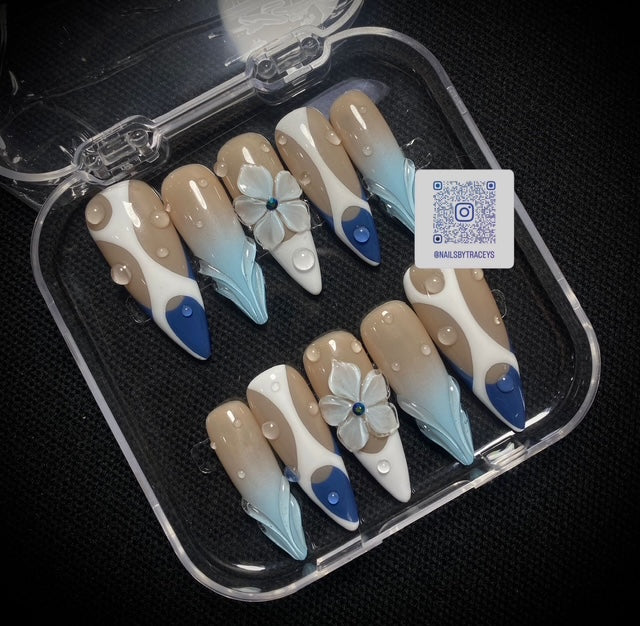 3D SPRING PRESS ON NAILS