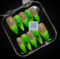 3D GREEN   PRESS ON NAILS